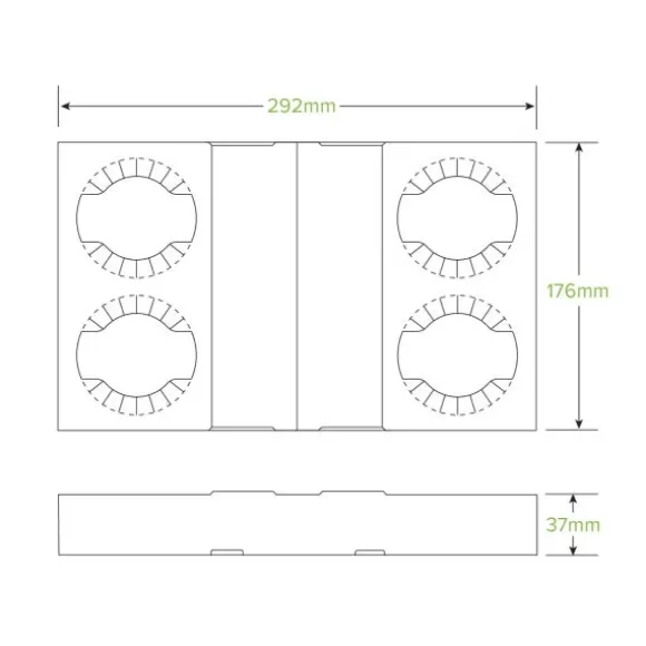 2 & 4 Cup BioCup Paper Tray