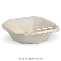 500 & 750ml Clear RPET Octa Takeaway Lid