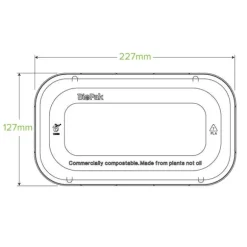 750 & 1,000ml PLA Takeaway Lid