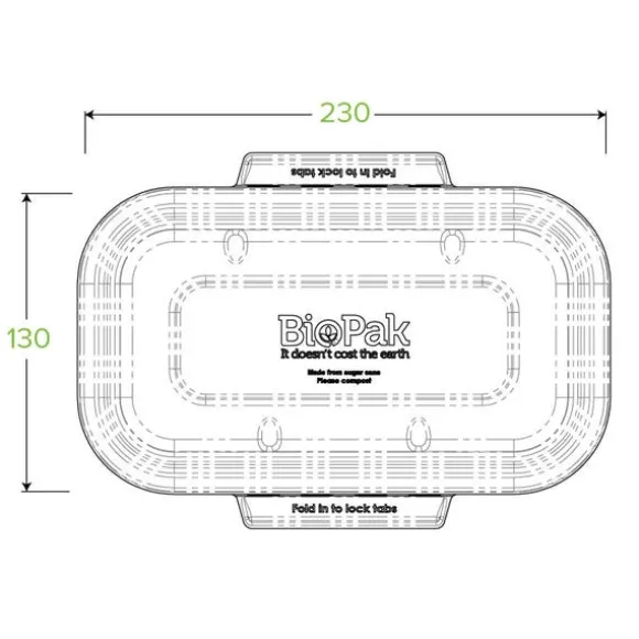750 & 1,000ml White Plant Fibre Takeaway Lid