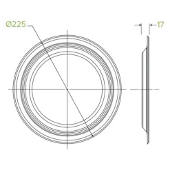 23cm / 9" Round Plant Fibre Plates
