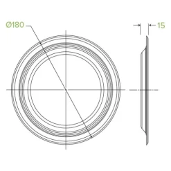18cm / 7" Round Plant Fibre Plate