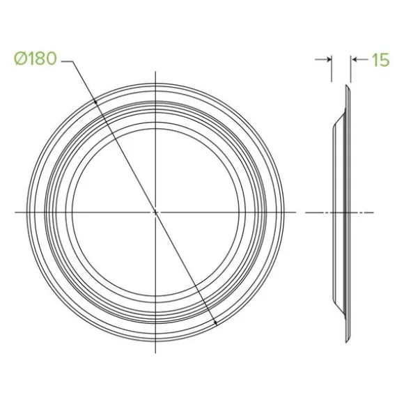 18cm / 7" Round Plant Fibre Plate