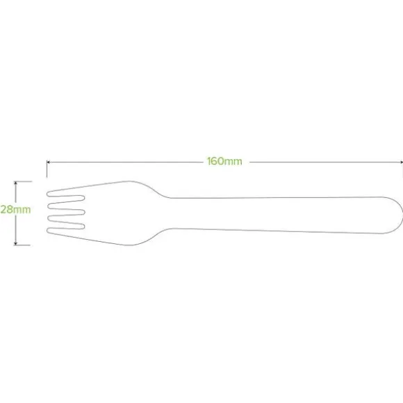 16cm Coated Wood Fork