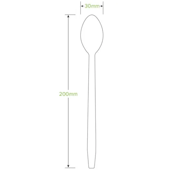 20cm Tall Wood Teaspoon