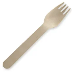 16cm Unbranded Wood Fork - Bulk Pack