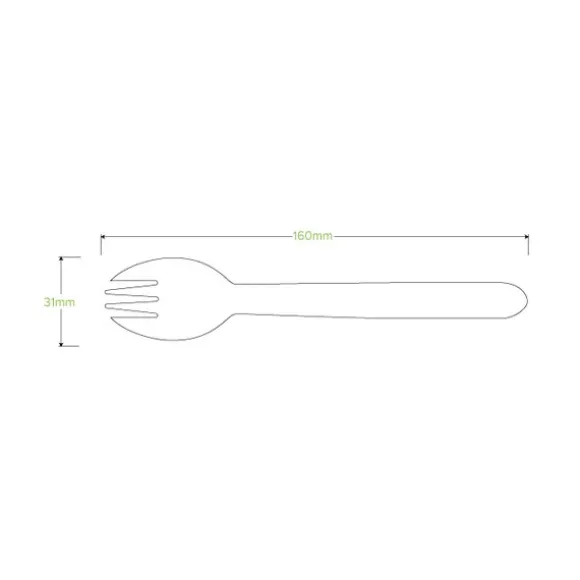 16cm Wood Spork