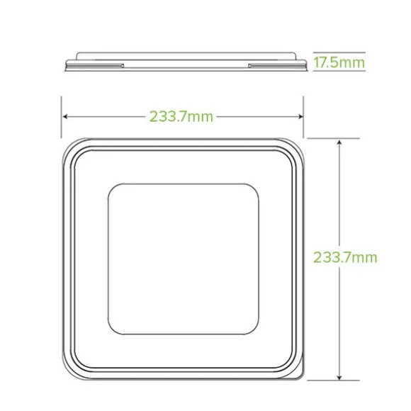 3/4/5-Compartment Large PP Takeaway Lid