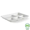 5-Compartment Plant Fibre Tray