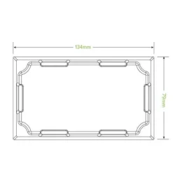Extra Small BioBoard Sushi Tray PET Lid