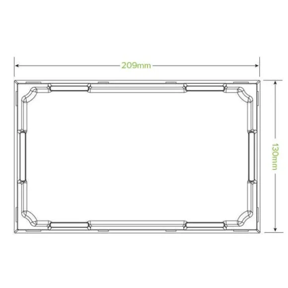 Large BioBoard Sushi Tray PET Lid
