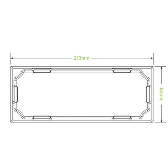 Long BioBoard Sushi Tray PET Lid
