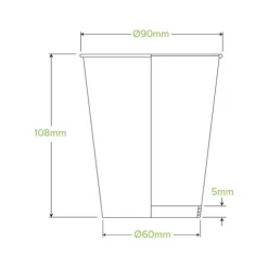 390ml / 12oz (90mm) Art Series Single Wall BioCup
