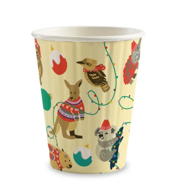 295ml / 8oz (80mm) Christmas Double Wall BioCup