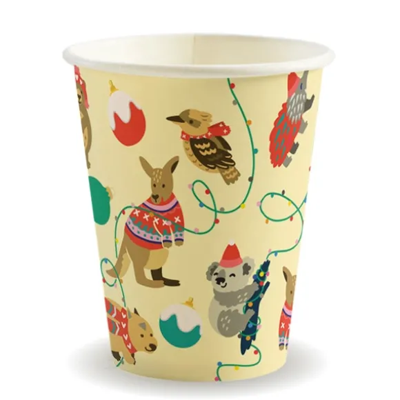 390ml / 12oz (90mm) Christmas Single Wall BioCup