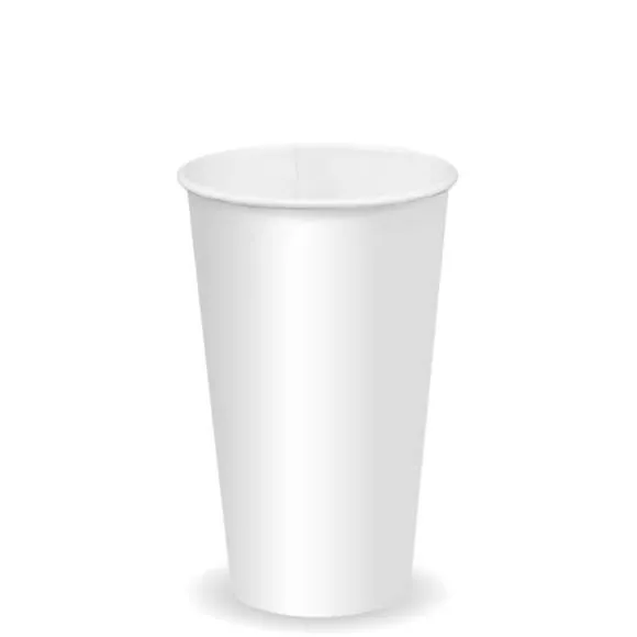 500ml / 16oz (90mm) White Cold Paper BioCup