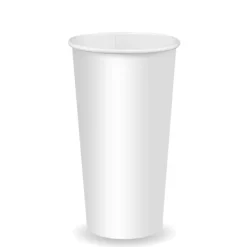 650ml / 22oz (90mm) White Cold Paper BioCup