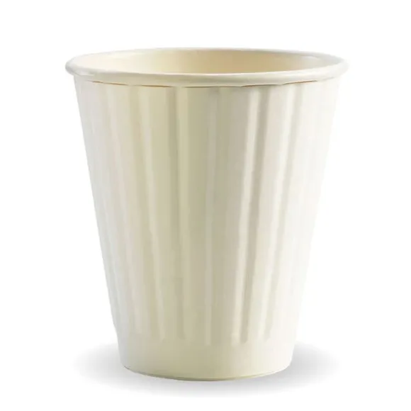 295ml / 8oz (90mm) White Double Wall BioCup