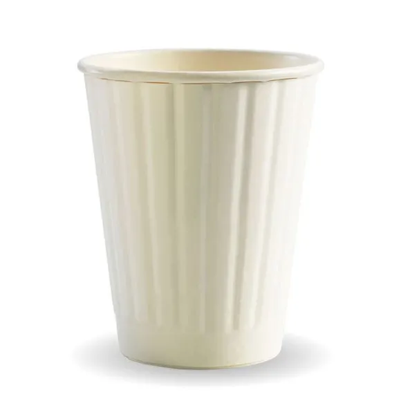255ml / 8oz (80mm) White Double Wall BioCup