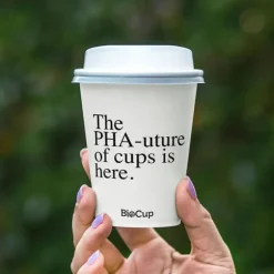 390ml / 12oz (90mm) White PHA Single Wall BioCup