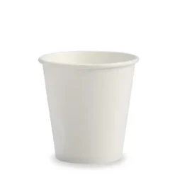 230ml / 6oz (80mm) White Single Wall BioCup