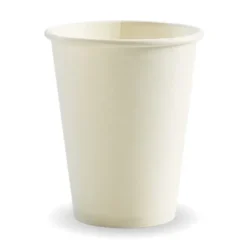 390ml / 12oz (90mm) White Single Wall BioCup