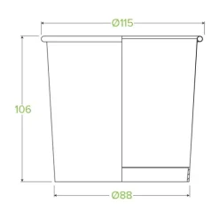 740ml / 24oz White BioBowl