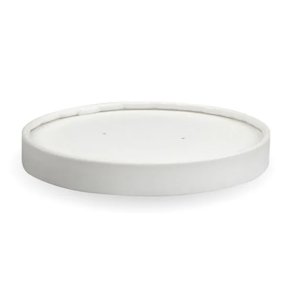 430-950ml / 12-32oz White Paper BioBowl Lid