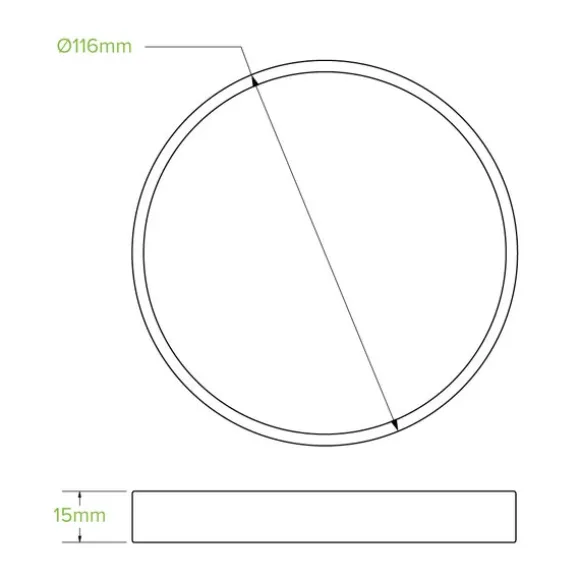 430-950ml / 12-32oz White Paper BioBowl Lid