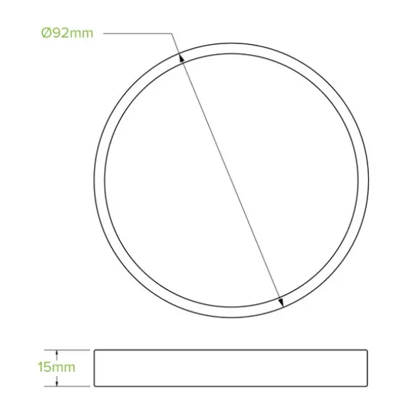 250ml / 8oz White Paper BioBowl Lid