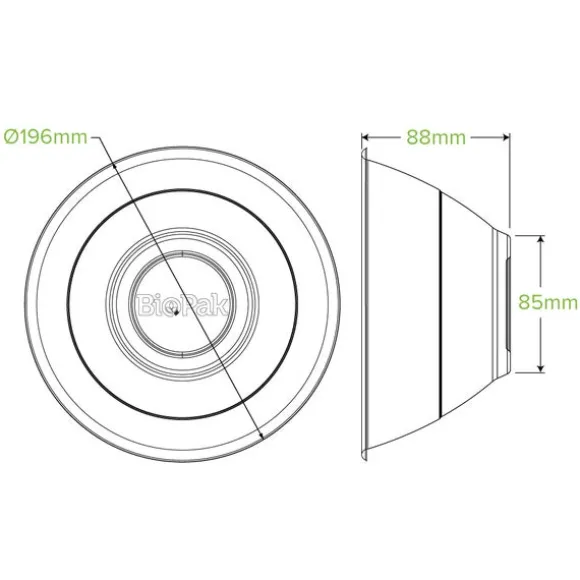 1,420ml / 48oz White Plant Fibre BioBowl