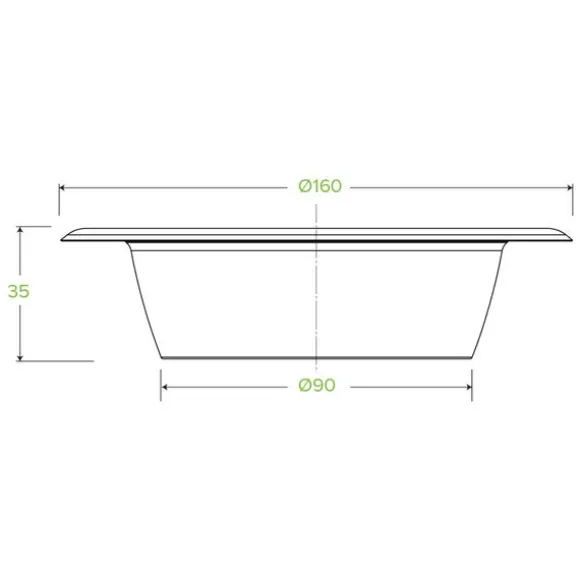 390ml / 12oz White Plant Fibre BioBowl