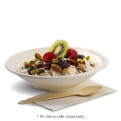 800ml / 24oz White Plant Fibre BioBowl