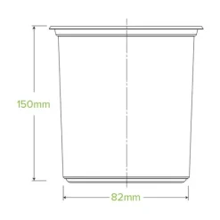 960ml Clear BioBowl