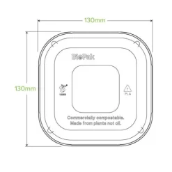 280-630ml Clear PLA Takeaway Lid