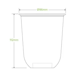 500ml Clear Tumbler BioCup