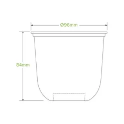 360ml Clear Tumbler Biocup