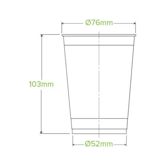 280ml Clear Unbranded BioCup