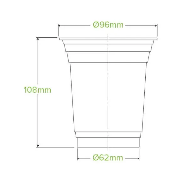 420ml Clear Unbranded BioCup