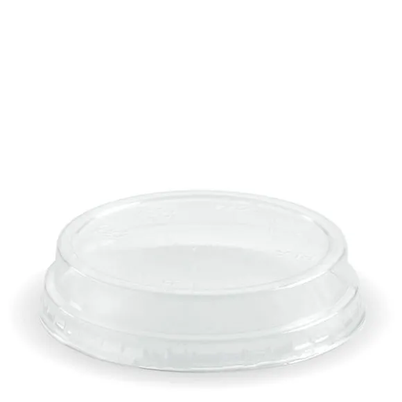 60-280ml Dome No Hole Clear BioCup Lid