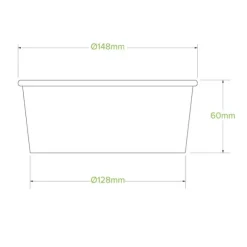 750ml Medium Kraft BioBowl