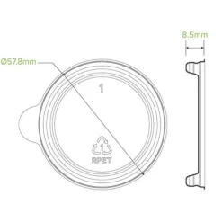 30ml RPET Sauce BioCup Lid