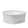 1,400ml White BioBoard Square Takeaway Base