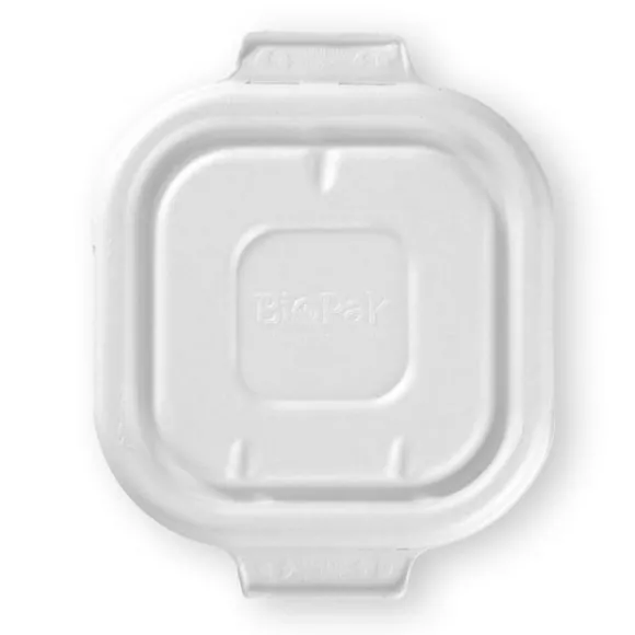 280-630ml White Plant Fibre Takeaway Lid