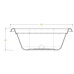280ml White Plant Fibre Takeaway Base