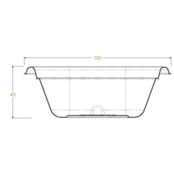 280ml White Plant Fibre Takeaway Base
