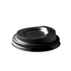 62mm / 4oz Black PLA BioCup Lid