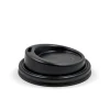 63mm / 4oz Black PS Sipper BioCup Lid