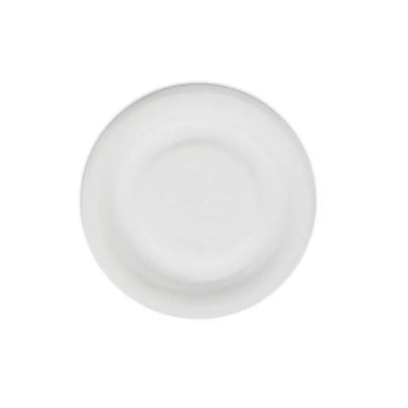 63mm / 4oz White PS No Hole BioCup Lid