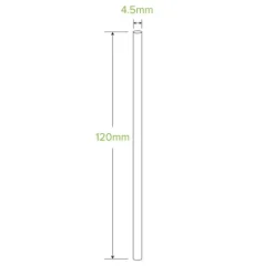 4.5mm Cocktail Black BioStraw